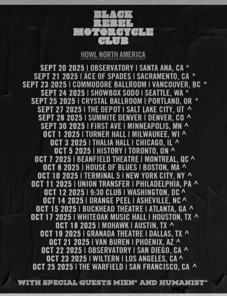 Humanist with Black Rebel Motorcycle Club